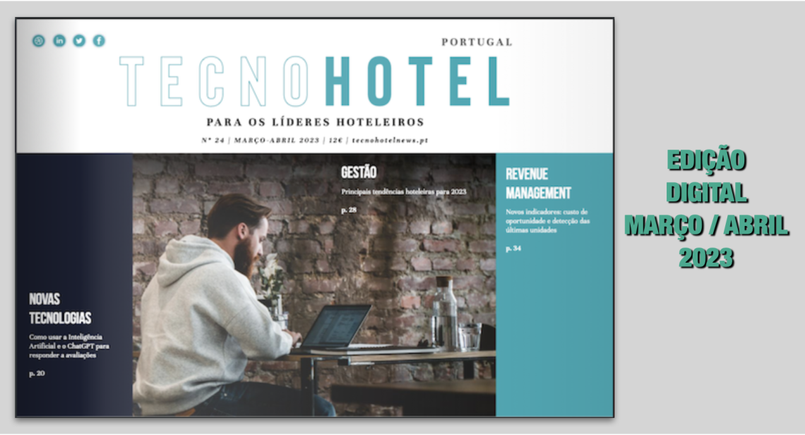 Edição Digital da TecnoHotel Portugal disponível para leitura e/ou descarga