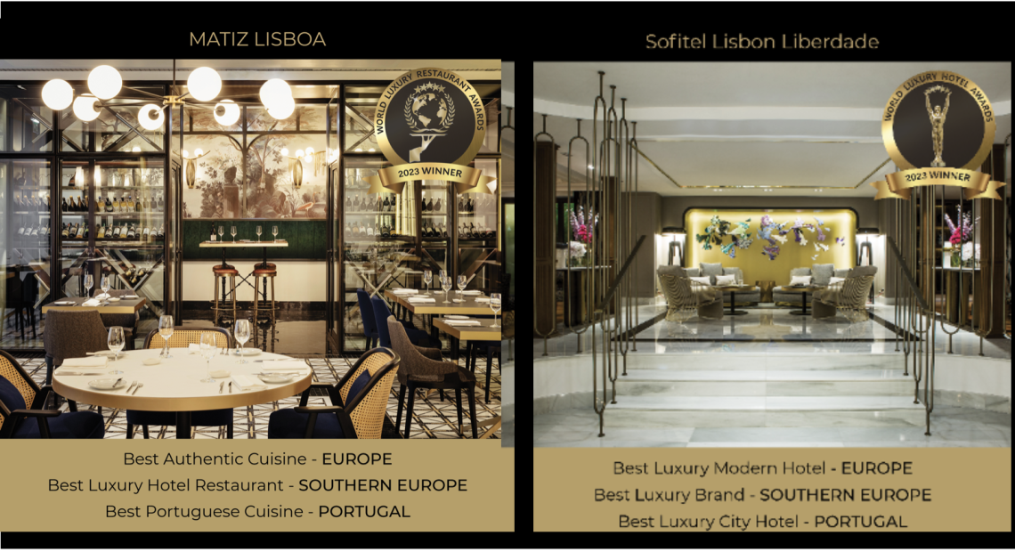 Sofitel Lisbon Liberdade e Matiz Lisboa distinguidos em prémios internacionais