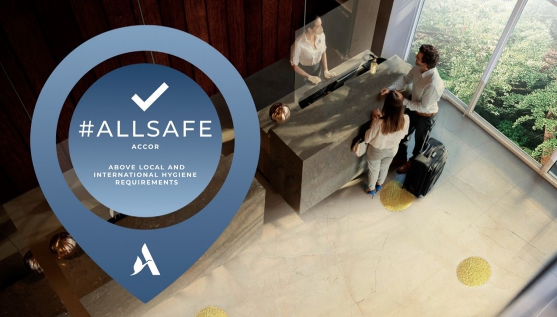 Accor atinge os 1000 hotéis certificados com o selo ALLSAFE no Sul da Europa