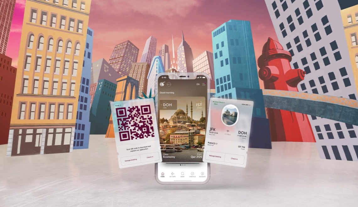 Qatar Airways celebra o lançamento da sua App aperfeiçoada com uma promoção especial