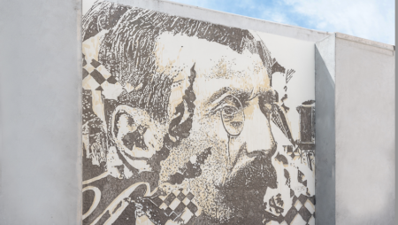 Vhils cria instalação de Eça de Queiroz no hotel MS Collection Aveiro