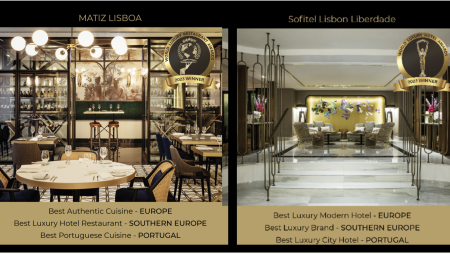 Sofitel Lisbon Liberdade e Matiz Lisboa distinguidos em prémios internacionais