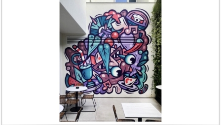 THECAVER pinta mural no Yotel Porto