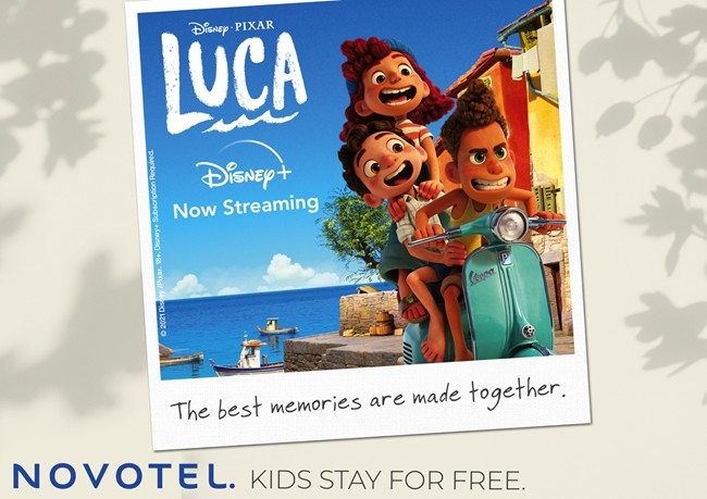 Novotel celebra o lançamento de "LUCA", da Disney e Pixar