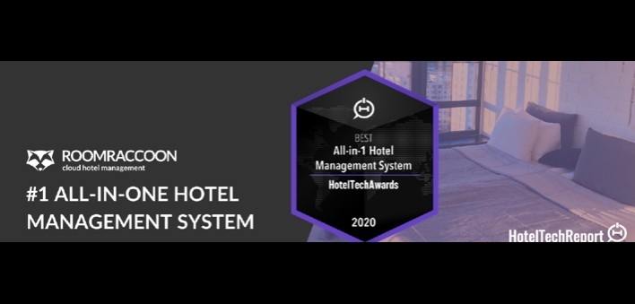 RoomRaccoon eleito o melhor software de gestão hoteleira em 2020 pela HotelTechAwards
