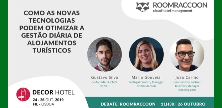 RoomRaccoon lidera debate sobre novas tecnologias na DecorHotel 2019