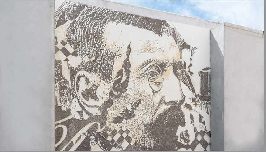 Vhils cria instalação de Eça de Queiroz no hotel MS Collection Aveiro